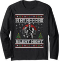 In My Mind Silent Night Ugly Christmas Xmas Sweater Top Long Sleeve Sweater Everyday Wear