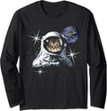 Catronaut Cat Astronaut Deep In Space Cosmic Gift Long Sleeve