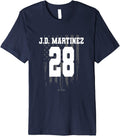 JD Martinez Vintage Flag MLBPA J D American Premium