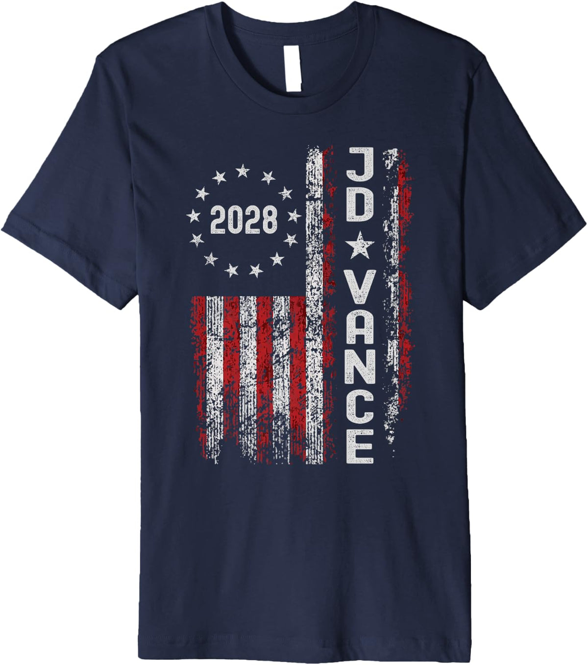 Vance 2028 JD President Election Retro USA Flag 4