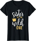 Wild One Sister 1st Birthday First Thing Tee 200