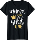 Wild One Mama 1st Birthday Matching First Thing Mommy Shirt 201