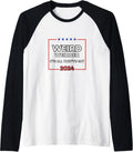 Weird and Weirder 2024 Trump JD Vance are Raglan Baseball Tee