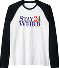 Weird Trump 2024 Stay Donald JD Vance Raglan Baseball 4