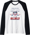 Outlaw Hillbilly Trump Vance Donald J D Fun Raglan Baseball Tee