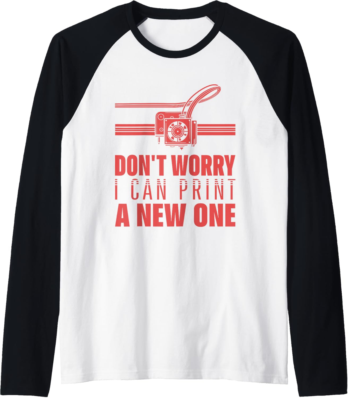 Funny 3d Printer Geek Filament Printing Machine Lover Outfit Raglan Baseball Tee T Shirt Premium Print