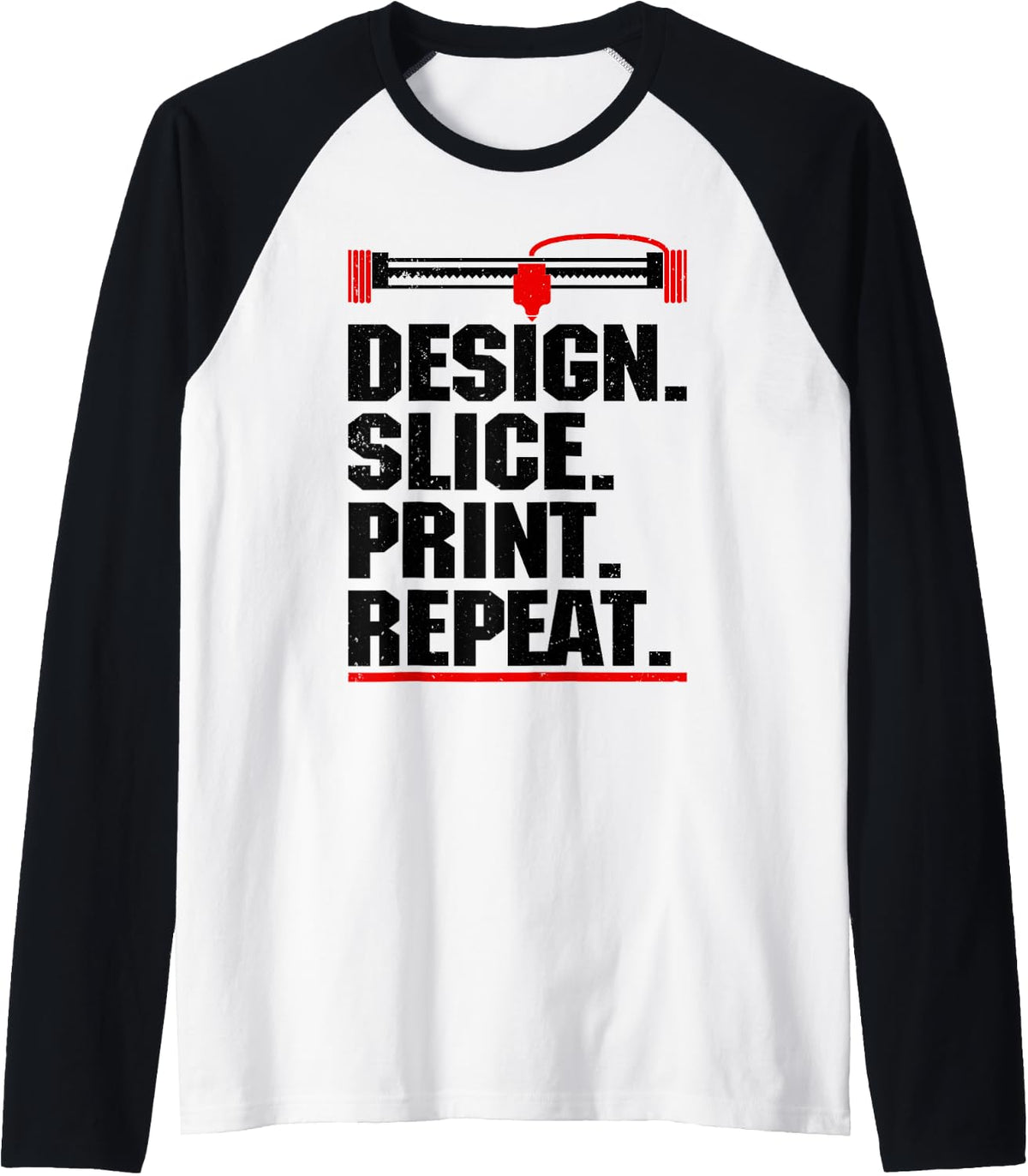 Funny 3d Printing Design For Men Women Printer Lover Raglan Baseball Tee T Shirt Everyday Wear
