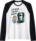 Don U2019t Worry I Can Print A New One Funny 3d Printer Fan Tee Raglan Baseball T Shirt Clean Design