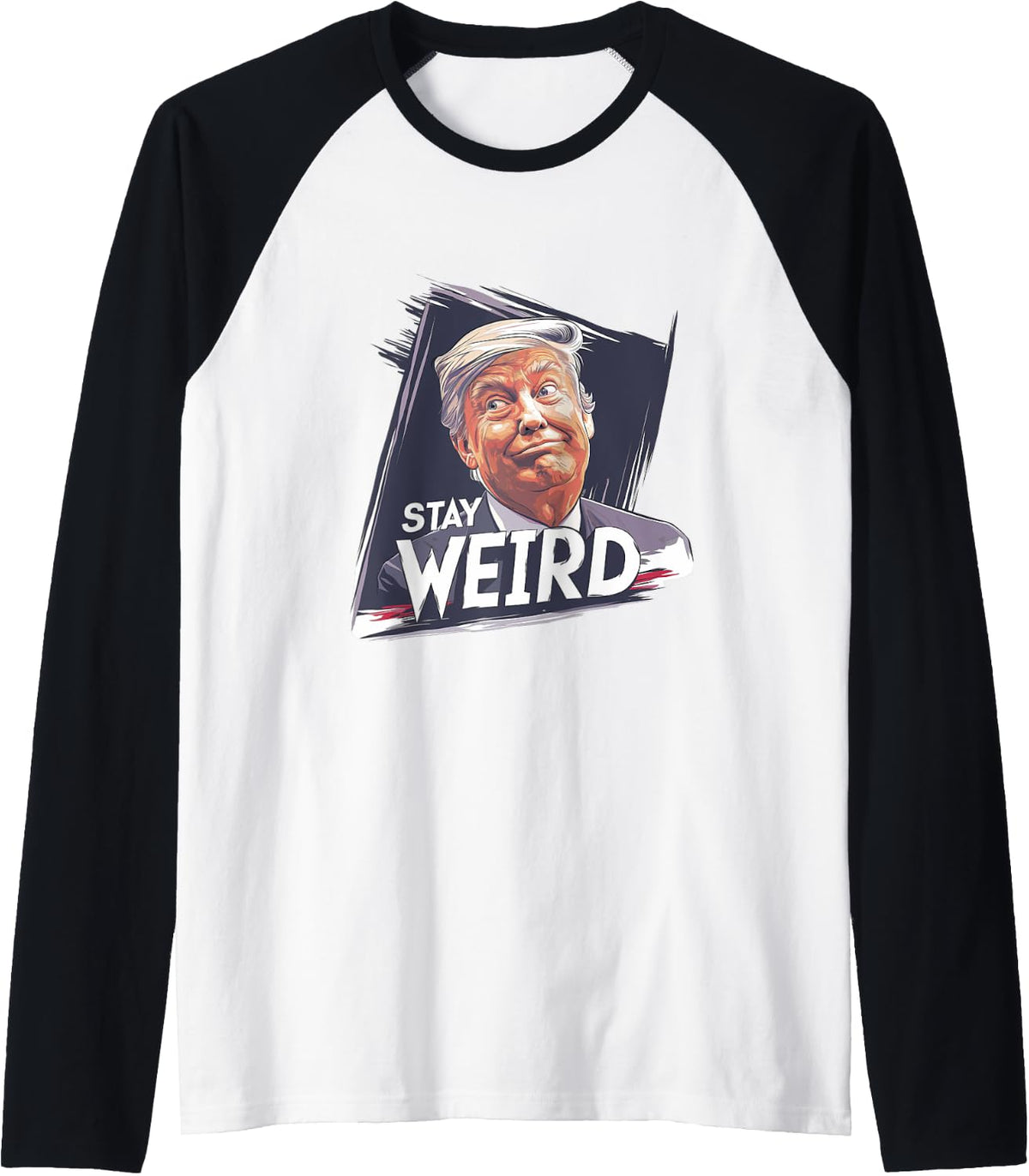 Stay Weird 2024 Donald Trump Kamala Harris JD Vance Election Raglan Baseball 7