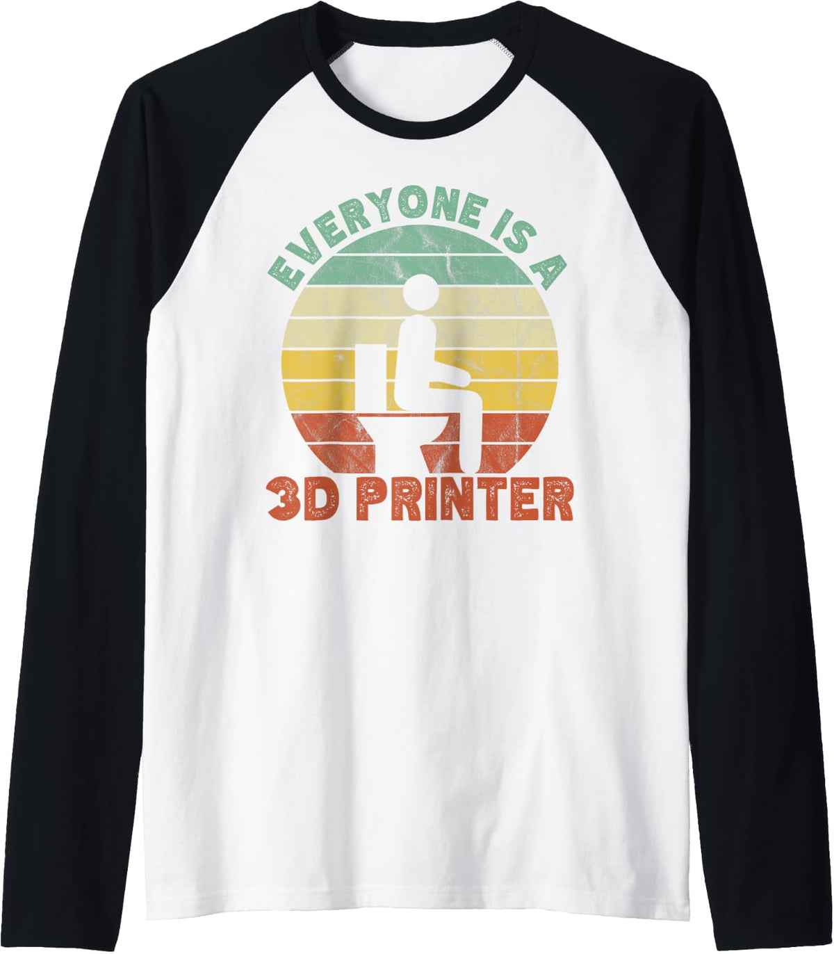 Everyone Is A 3d Printer Men Women Geek Printing Vintage Raglan Baseball Tee T Shirt Clean Design