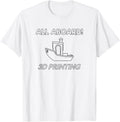 Benchy All Aboard Funny Humor Black 3d Printing Enthusiast Apparel Gift Ready