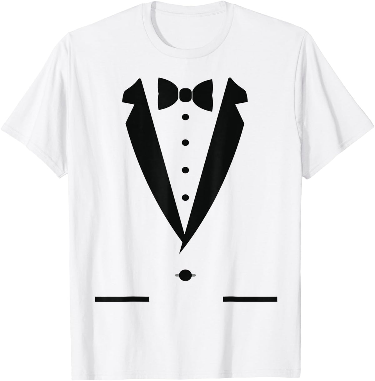 Tuxedo White With Bow Tie Suit Funny Shirt for Men Women Kids 251