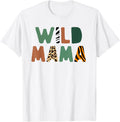 Wild One Mama Zoo Born Birthday Safari Jungle Family Shirt 99