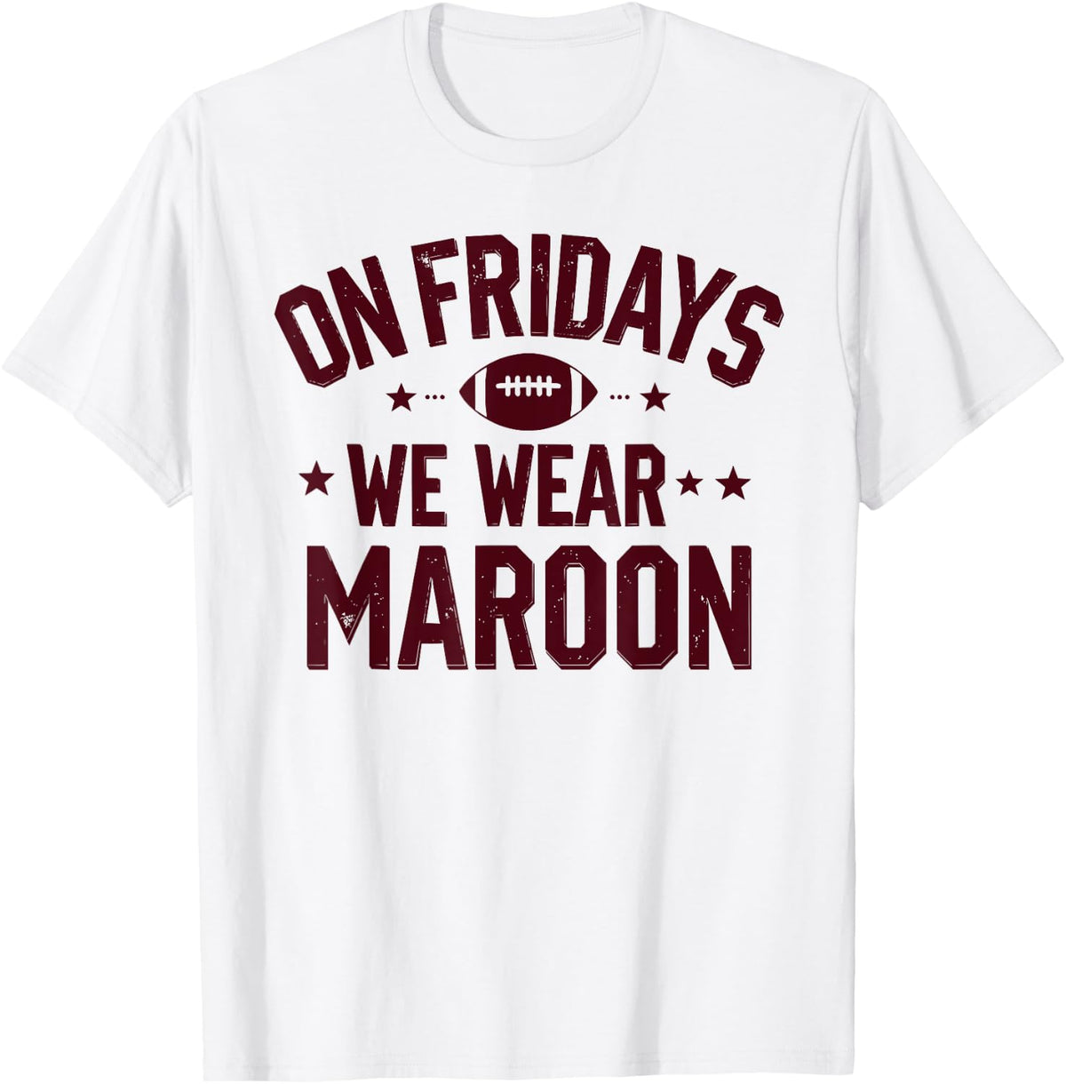Womens Maroon Football Shirts For Men Friday Football Spirit Jersey 32
