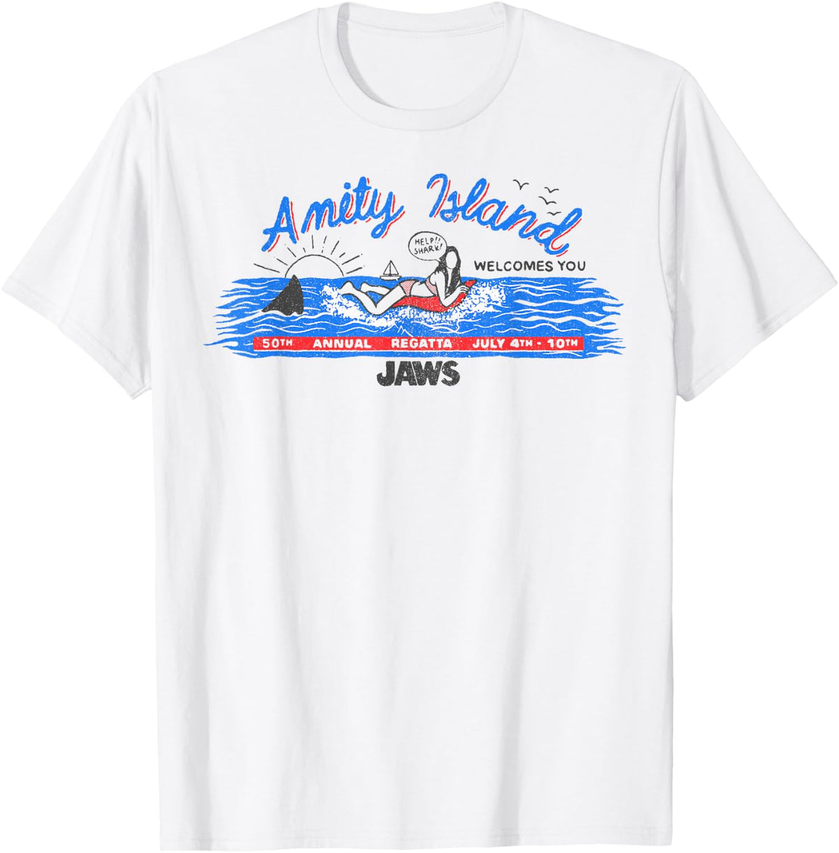 Shark Attack Island Billboard Shirt 3