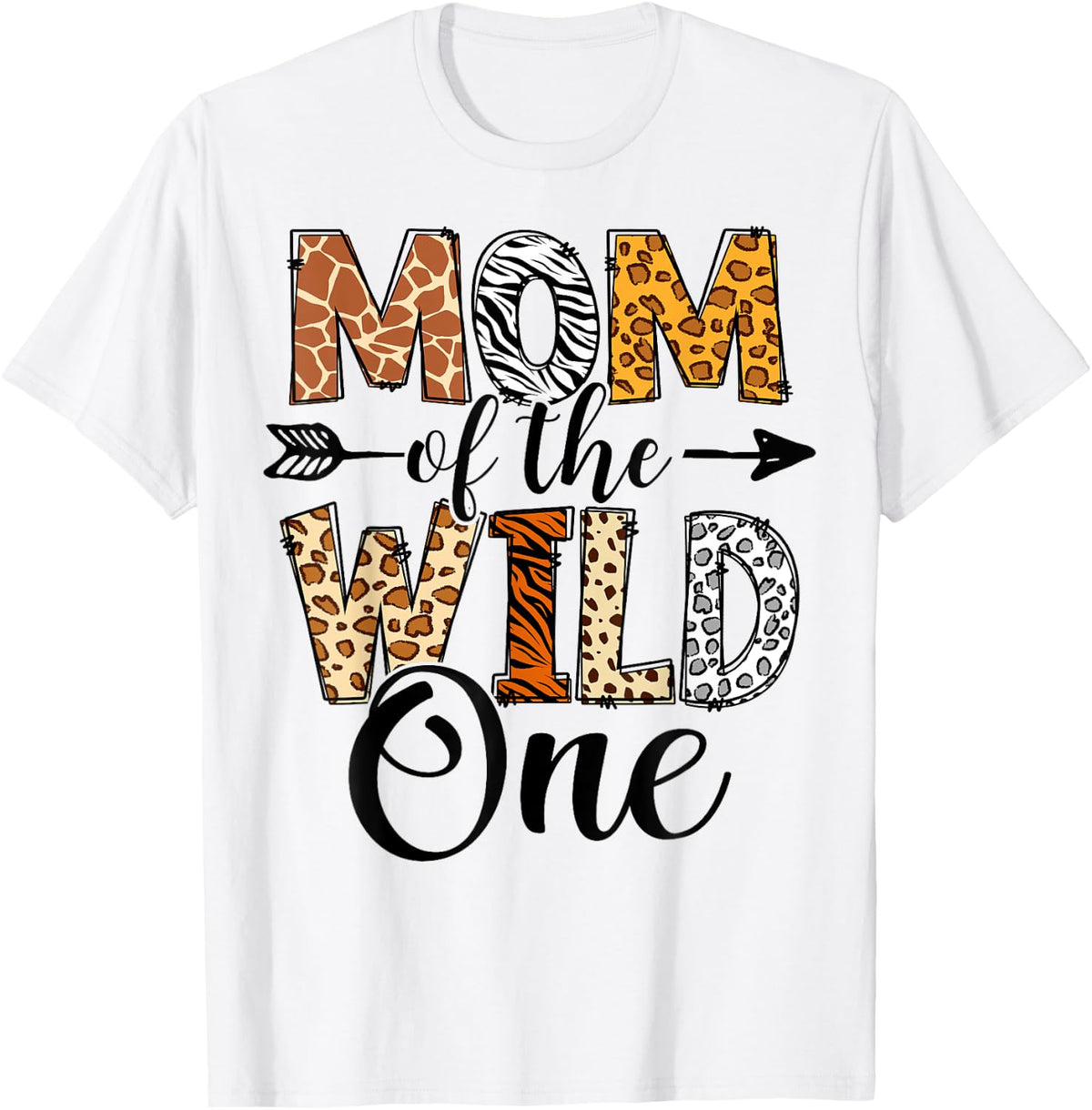 Wild One Mom Family 1st Birthday African Safari Gift Shirt 269