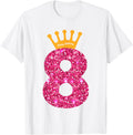Happy Birthday Shirt Girls 8th Party 8 Years Old Birthday Design 220