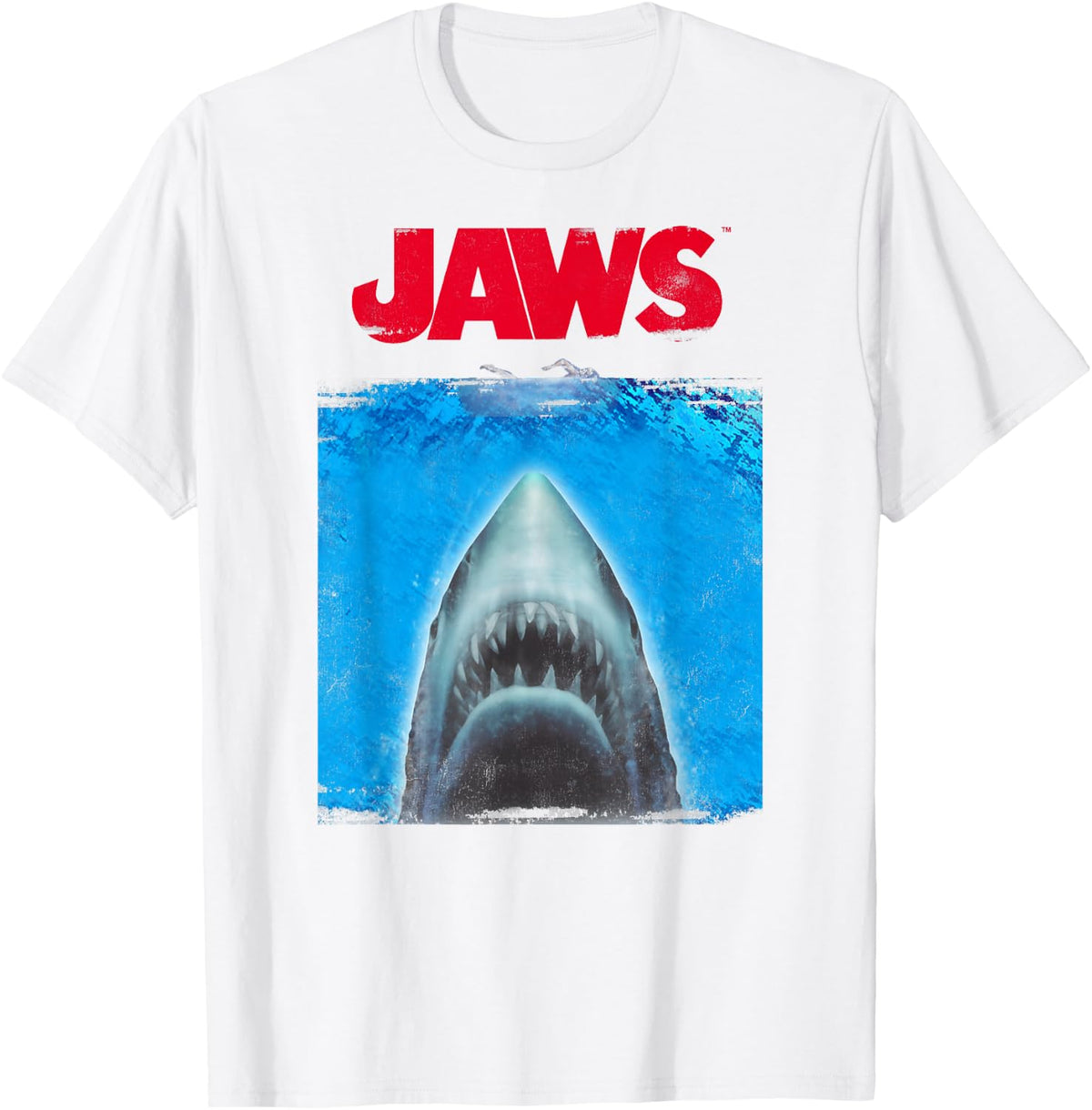 Shark Attack Silhouette Graphic Shirt 27