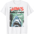 Shark Attack Distressed Retro Movie Poster Graphic Shirt 36