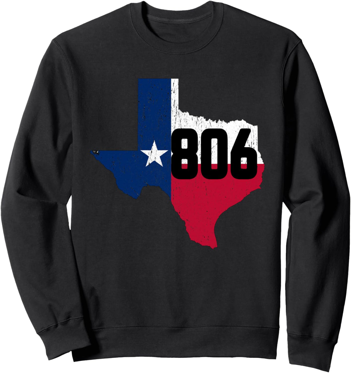Lubbock Area Code 806 Texas Phone Number Gift Sweatshirt