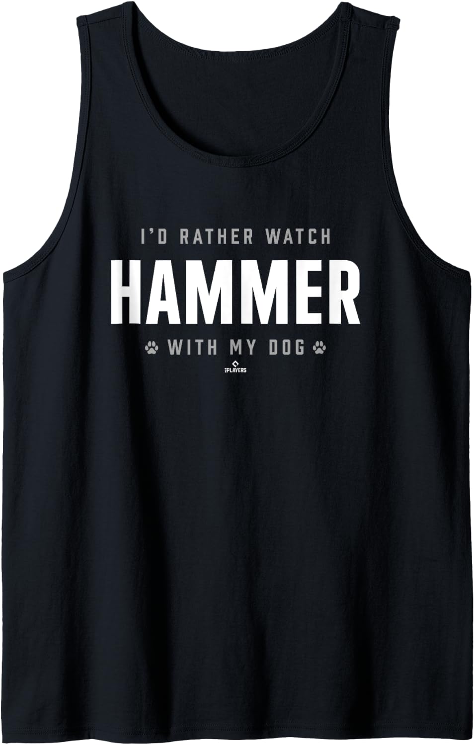 Watch with My Dog JD Hammer Prospect Baseball Fan Gear Tank Top