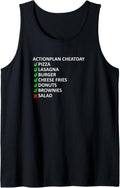 Cheatday Pizza Burger Fries Checklist Tank Top