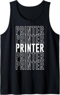 Printer Tank Top Apparel Gift Ready