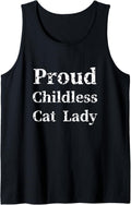 Proud Childless Cat Lady JD Vance 2024 Funny Quote Sarcastic Tank 12