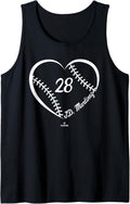 Baseball Heart Number JD Martinez MLBPA Tank Top