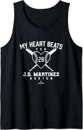 My Heart Beats for JD Martinez Valentines Baseball Lover Tank Top