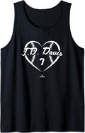 Baseball Heart Number JD Davis San Francisco MLBPA Tank Top