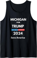 Michigan for Trump 2024 President Election Republican Tank Top