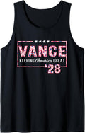 Vance 2028 JD For President Leopard Print Cute Tank 2