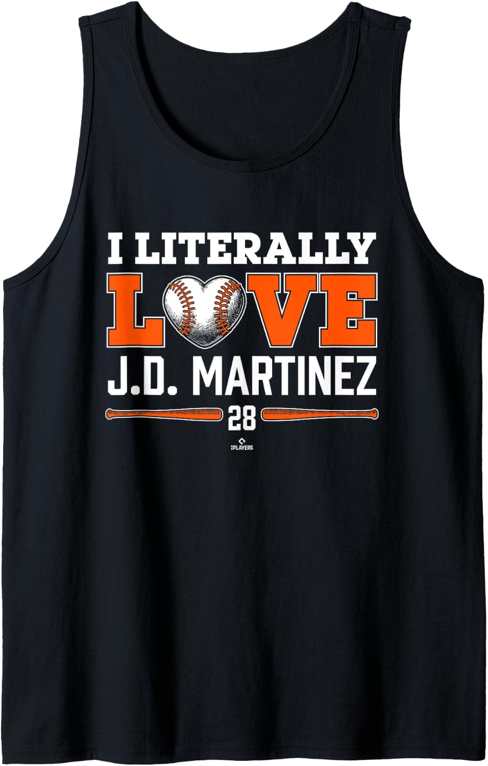I Literally Love J D Martinez New York Baseball MLBPA Tank 3