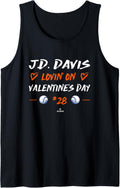 JD Davis Lovin On Valentine s Day New York Baseball Player Tank 9