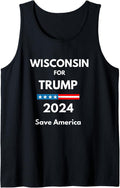 Wisconsin for Trump 2024 President Election Republican Tank Top