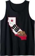 Burbank Area Code 818 California Distressed Gift Tank Top