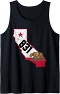 Monterey Area Code 831 California Distressed Gift Tank Top