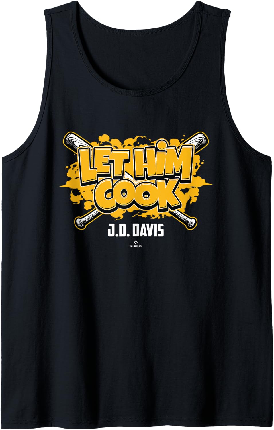 Let Him Cook J D Davis Oakland Baseball MLBPA Tank Top