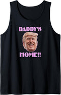 Trump Girl 2025 2024 Daddys Home Funny Pink Tank 4