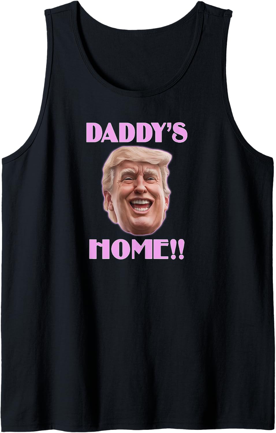 Trump Girl 2025 2024 Daddys Home Funny Pink Tank 4