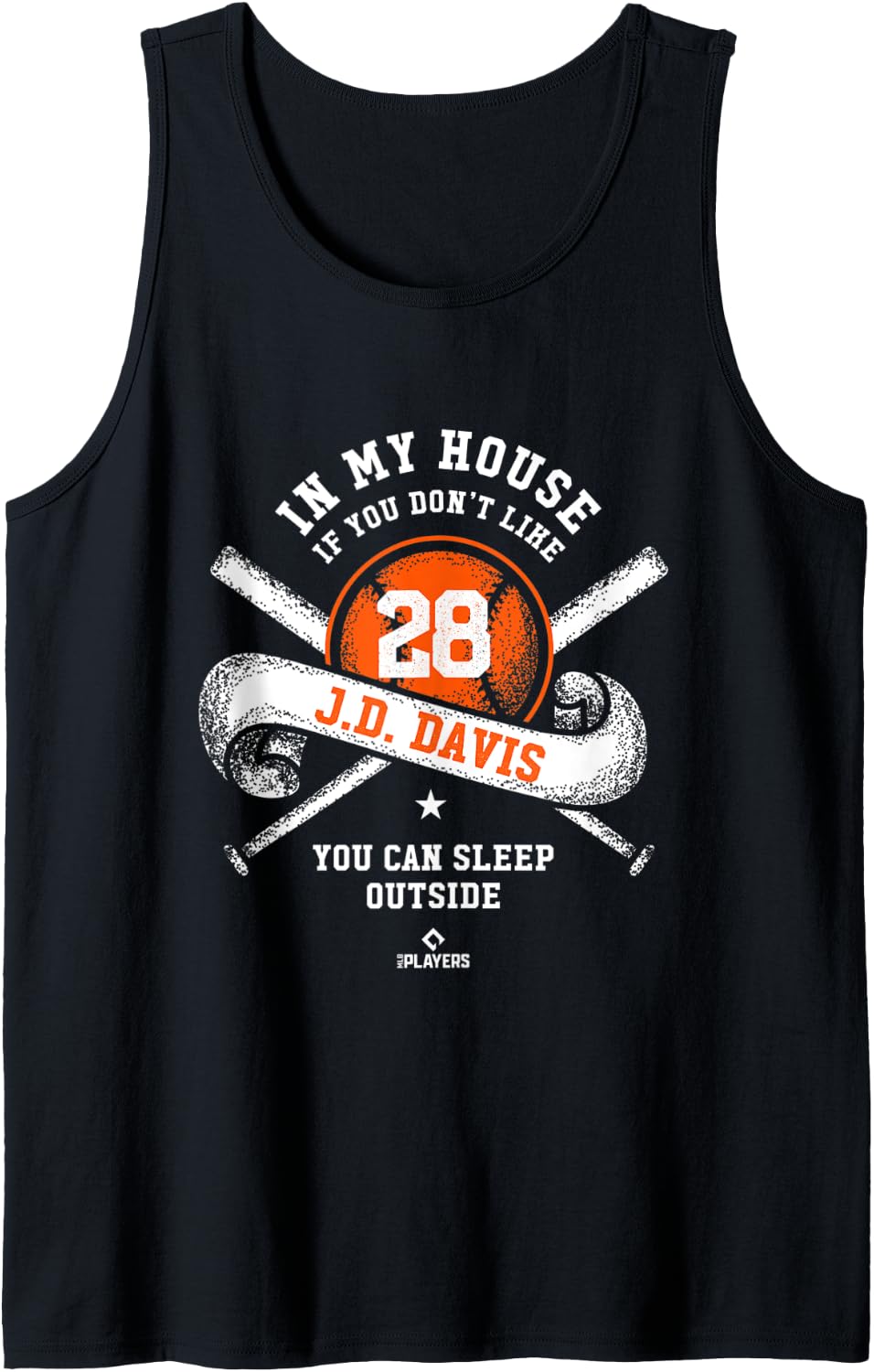 In My House JD Davis MLBPA New York MLB Players Bubbles Tank Top