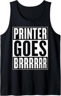 Funny Money Printer Stock Market Investor Tank Top Apparel Everyday Wear