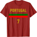 Portugal Football Fan Jersey Nr 7 Soccer 293
