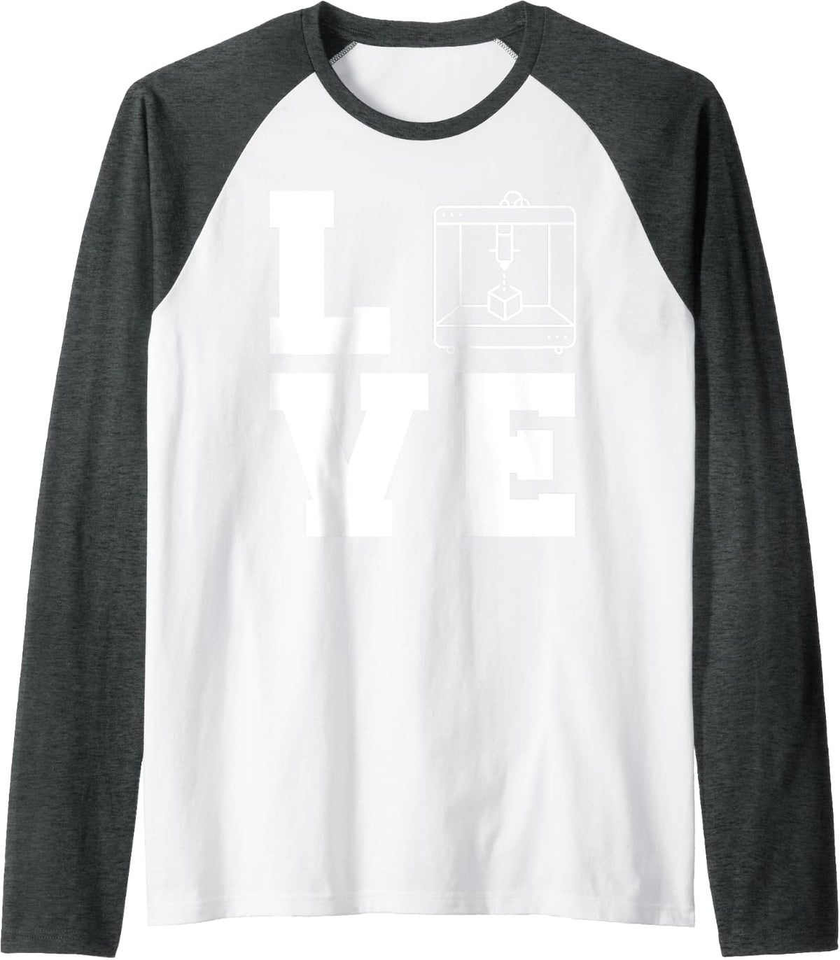 3d Printer Lover Funny Abs Printing Machine Raglan Baseball Tee T Shirt Clean Design