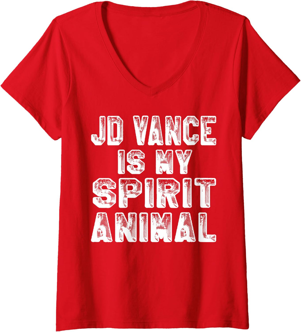 Womens JD Vance Spirit Animal VP Veep Vice President V Neck