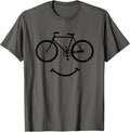 Cycling Bicycle and Smile Bicycling Tee Shirt Black 339