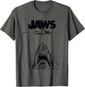 Shark Attack Movie Anniversary Poster Black and White Sketch 2 Sided Shirt 51