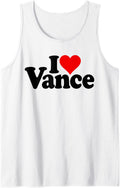 I LOVE HEART VANCE JD NAME ON A TEE Tank 3