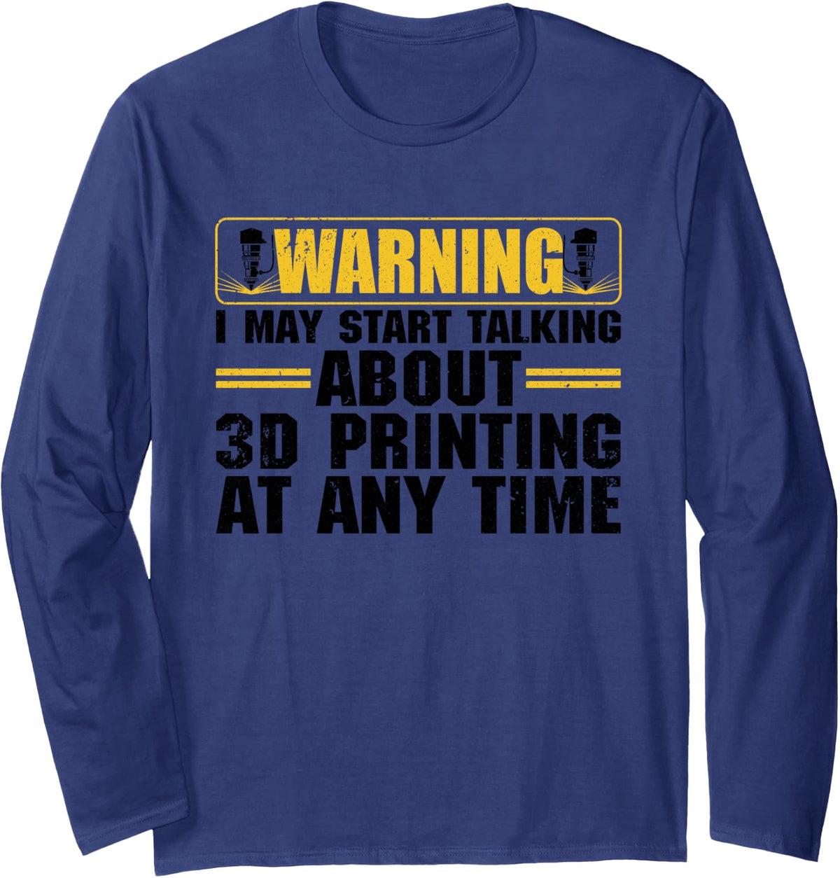 Funny 3d Printer Art For Men Women Printing Worker Lover Long Sleeve Apparel Everyday Wear